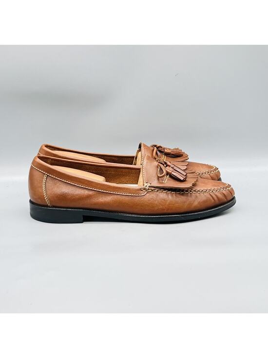 Cole Haan Shoes Men 10 Brown Leather Tassel Loafers Slip On Dress Classic main image 8